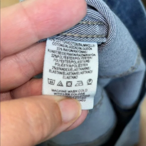 Free People Denim Mini Skirt Size 6 EUC - Picture 9 of 9